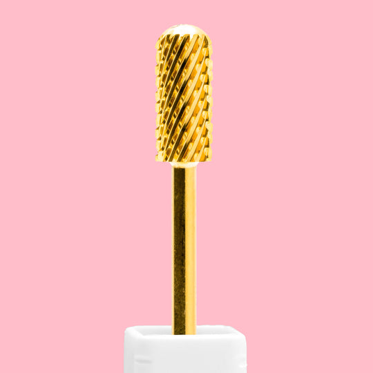 Small Barrel Smooth Top Gold Nail Drill Bit