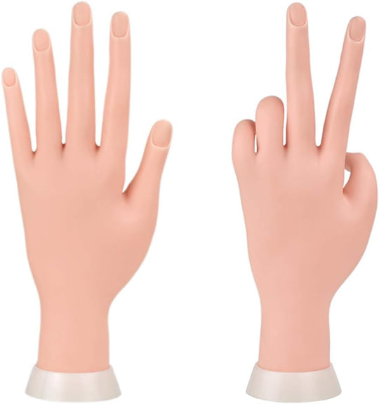 Practice Hand for Acrylic Nails (Left Hand)