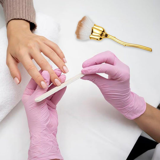 Nail Rose Shaped Dust Brush