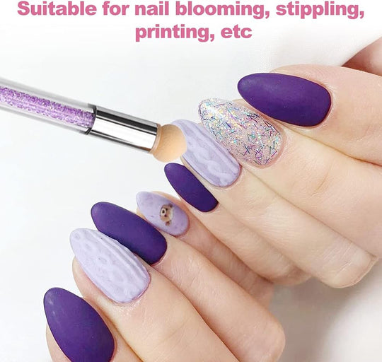 Dual Tipped Nail Art Sponge Brush