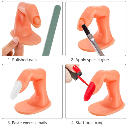 Nail Art Training Finger Without Nail