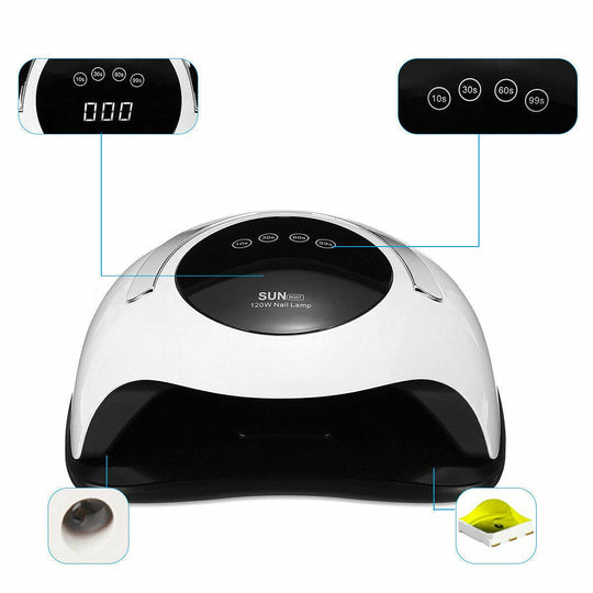 Professional LED UV Nail Lamp SUN BQ5T 120w
