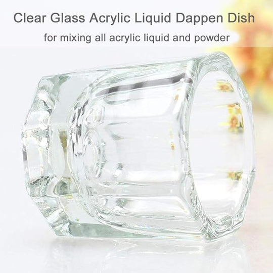 Crystal Glass Dappen Dish Mini Cup for Nail Art