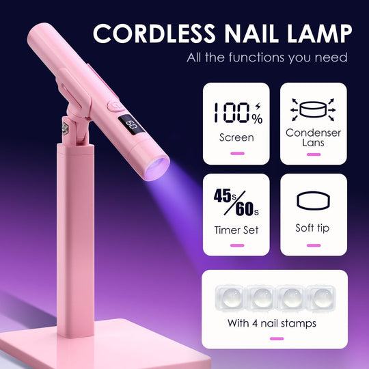 Mini UV Handheld Wireless Light for Gel Nails