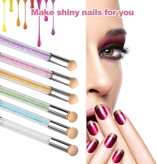 Dual Tipped Nail Art Sponge Brush