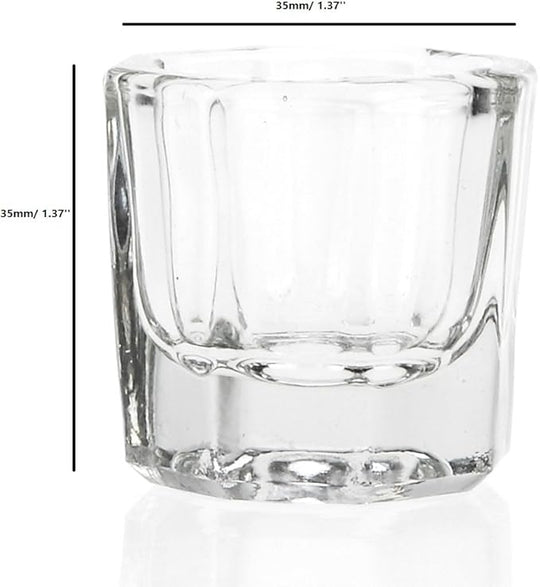 Crystal Glass Dappen Dish Mini Cup for Nail Art