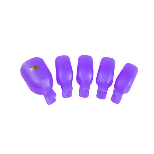 Reusable Toenail Nail Art Soak Off Cap Clip