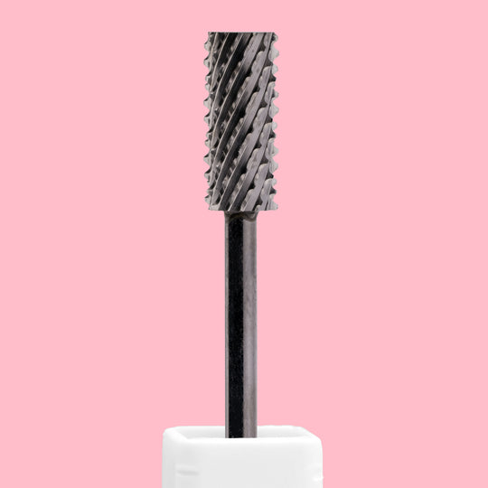 Small Barrel Flat Top DLC Black Nail Drill Bit