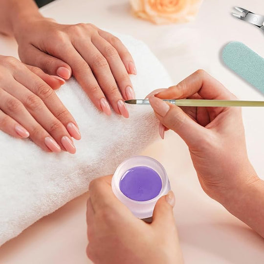 Matte Crystal Glass Nail Art Dappen Dish