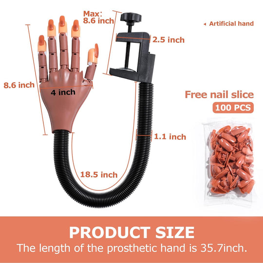 Practice Hand for Acrylic Nails