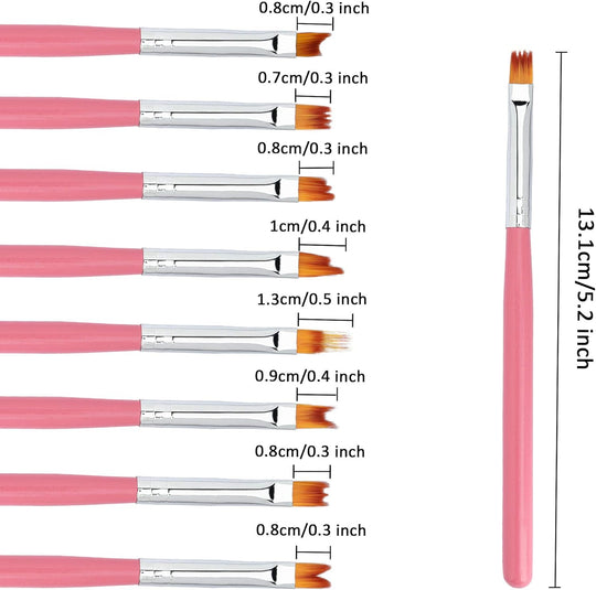 Flower Nail Art Brush Set 8 Pieces