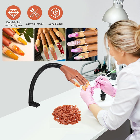 Practice Hand for Acrylic Nails