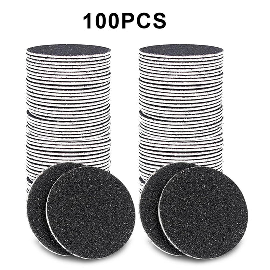 100 PCS Replacement Sandpaper Discs Callus Remover