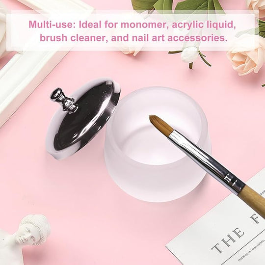 Matte Crystal Glass Nail Art Dappen Dish