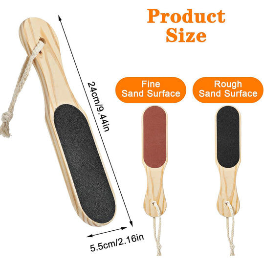 Wooden Double Sided Pedicure File
