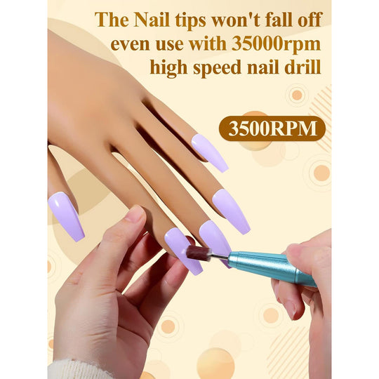 Practice Silicone Hand for Acrylic Nails