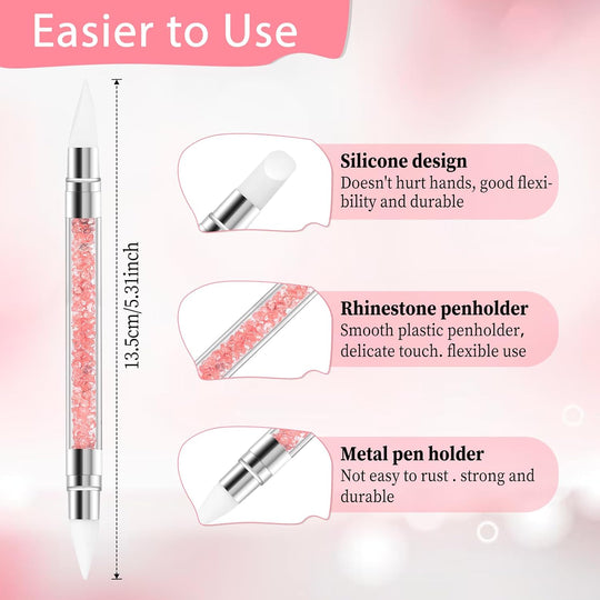 Dual Tipped Silicone Nail Art Acrylic Pen