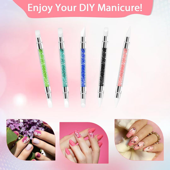 Dual Tipped Silicone Nail Art Acrylic Pen