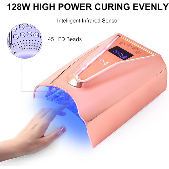 UV LED Light Fast Curing Rechargeable 128W