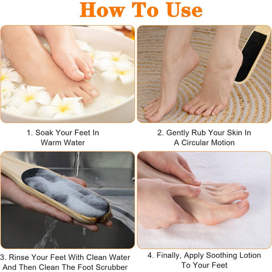 Wooden Double Sided Pedicure File