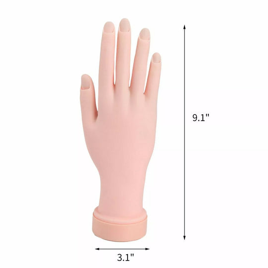 Practice Hand for Acrylic Nails (Right Hand)