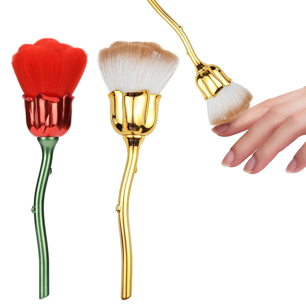Nail Rose Shaped Dust Brush