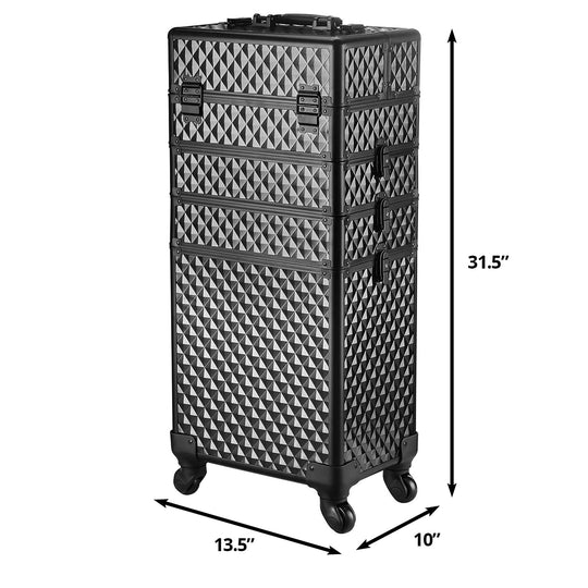 Rolling 4-in-1 Portable Nail Tech Travel Case