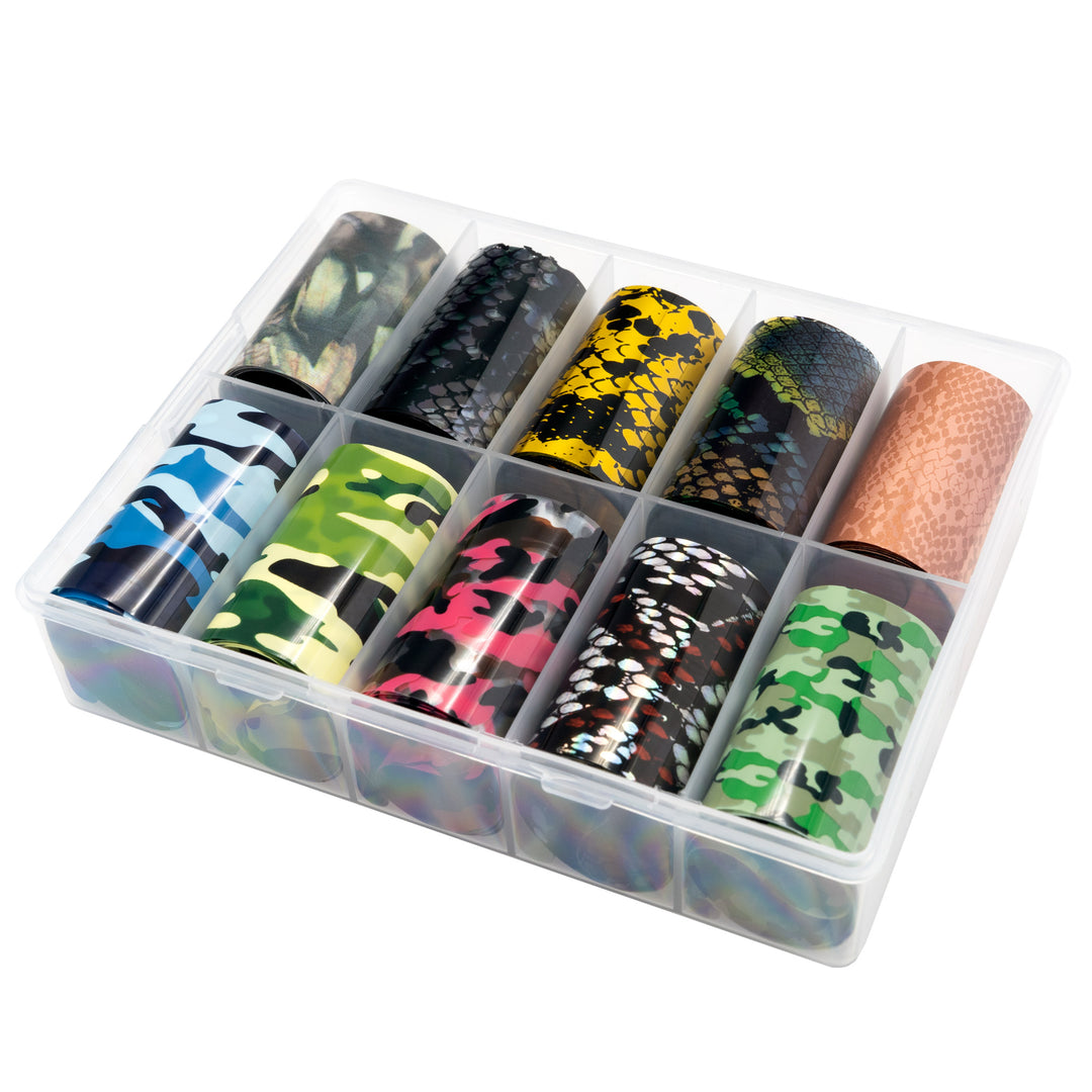 10 Roll Transfer Nail Animal Pattern #01