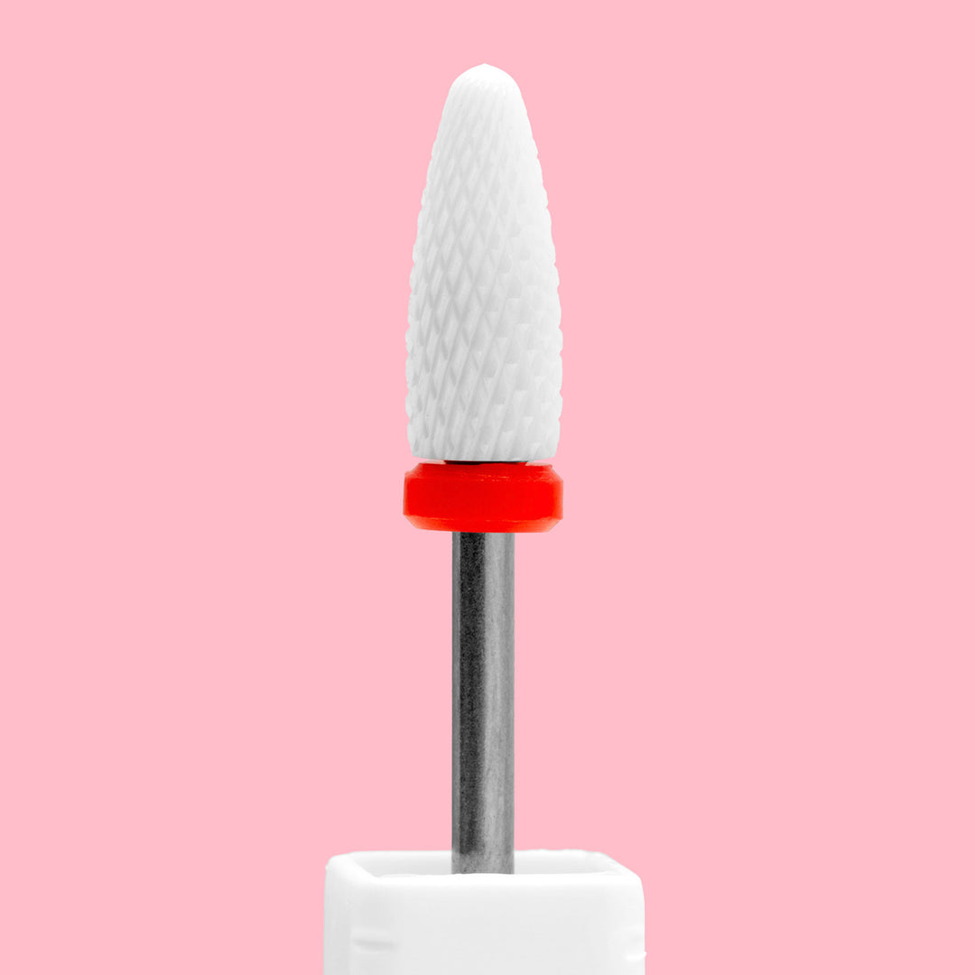 Corn Shape Ceramic Nail Drill Bit (Fine Grit)