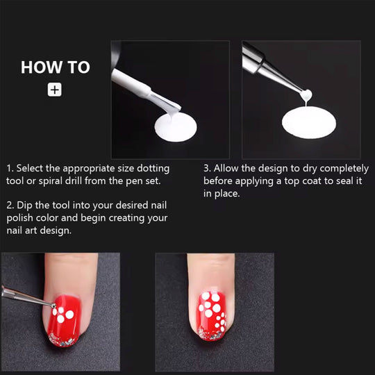 5 PCS Nail Dotting Pen