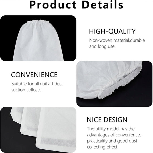 2 PCS Replacement Bag for Nail Dust Collector