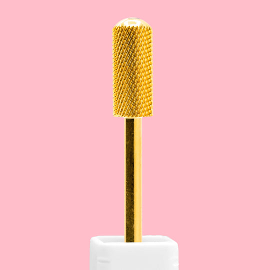 Small Barrel Smooth Top Gold Nail Drill Bit
