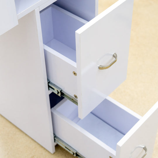 Marble Manicure Table with Dust Collector