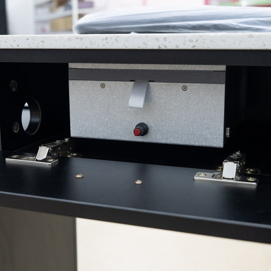 Marble Manicure Table with Dust Collector