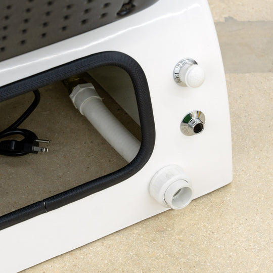 Premium Spa Pedicure Chair, Full Electric Recline & Massage System with Spa Basin