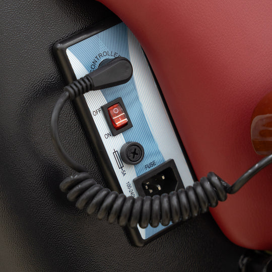 Premium Spa Pedicure Chair, Full Electric Recline & Massage System with Spa Basin