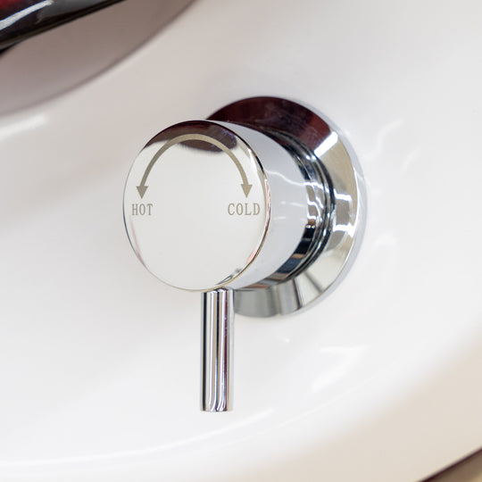 Premium Spa Pedicure Chair, Full Electric Recline & Massage System with Spa Basin