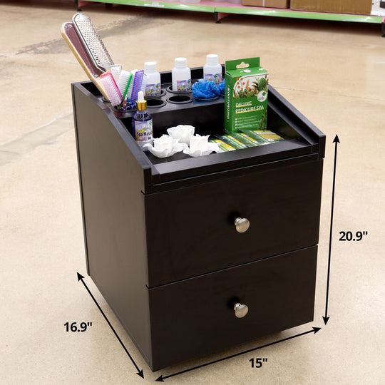 Premium Spa Pedicure Chair, Full Electric Recline & Massage System with Spa Basin