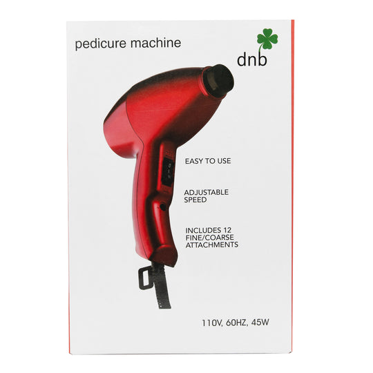 DNB Electric Pedicure Callus Remover Machine with 2 Speeds and 12 Refill Rollers