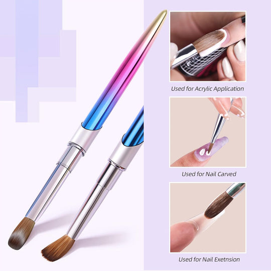 Professional AAAA+ Pure Kolinsky Acrylic Nail Brush