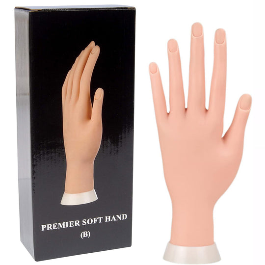 Practice Hand for Acrylic Nails (Left Hand)