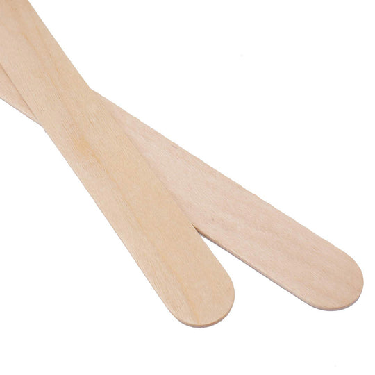 Extra Large Wax Wooden Spatulas 200x24mm (50PCS)