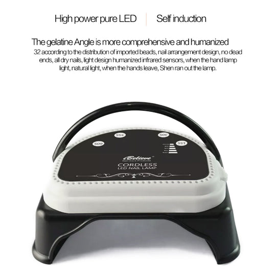64W iBelieve Cordless Led Nail Lamp