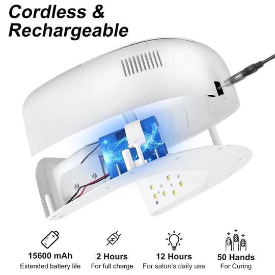 DNB UV LED Nail Lamp 60W Gel Dryer for Manicure & Pedicure