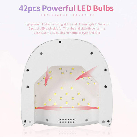 DNB UV LED Nail Lamp 60W Gel Dryer for Manicure & Pedicure
