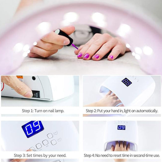 48W Cordless Nail Lamp with Auto Sensor