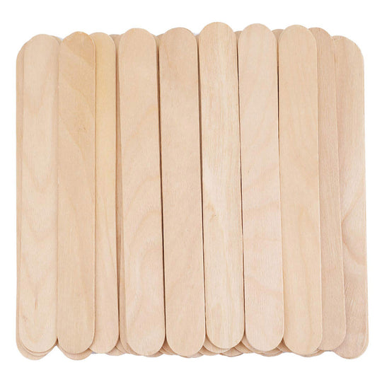 Extra Large Wax Wooden Spatulas 200x24mm (50PCS)