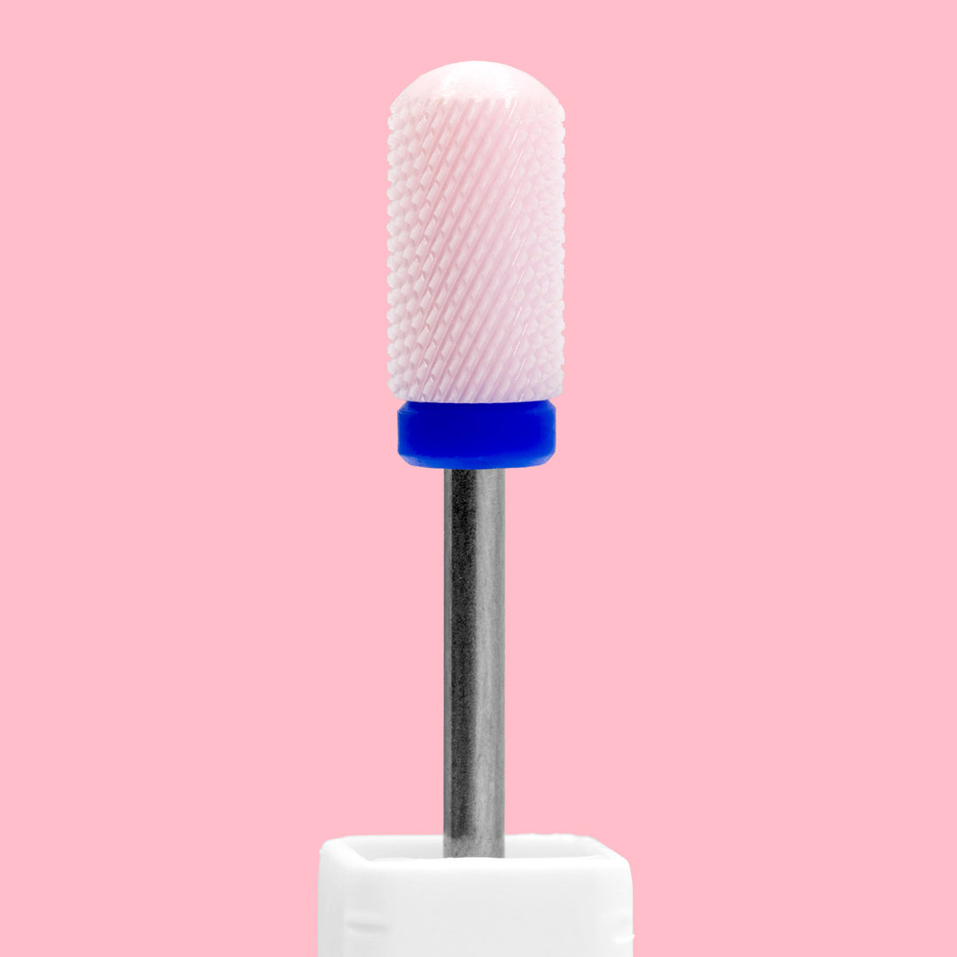 Barrel Smooth Top Ceramic Nail Drill Bit (Medium Grit)