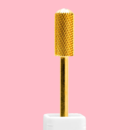 Small Barrel Smooth Top Gold Nail Drill Bit