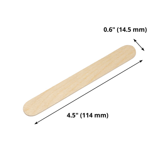 Medium Wax Wooden Spatulas 114x14.5mm (50PCS)
